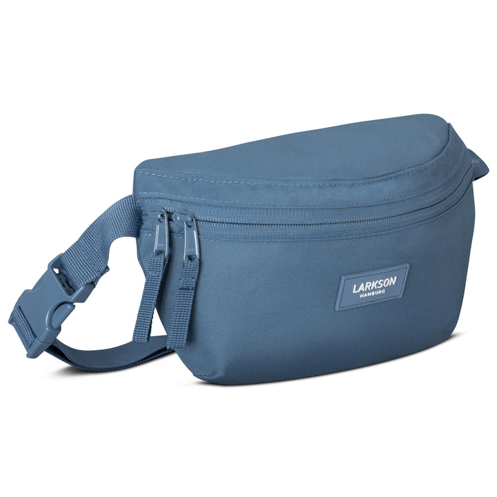 Blaue LARKSON Bauchtasche Finn mit Reißverschluss und verstellbarem Gurt
