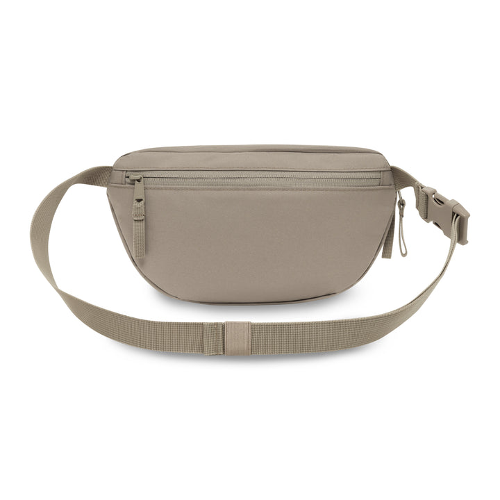 LARKSON Bauchtasche Finn in gravel, rechteckig mit abgerundeten Ecken, verstellbarer Gurt und Reißverschluss