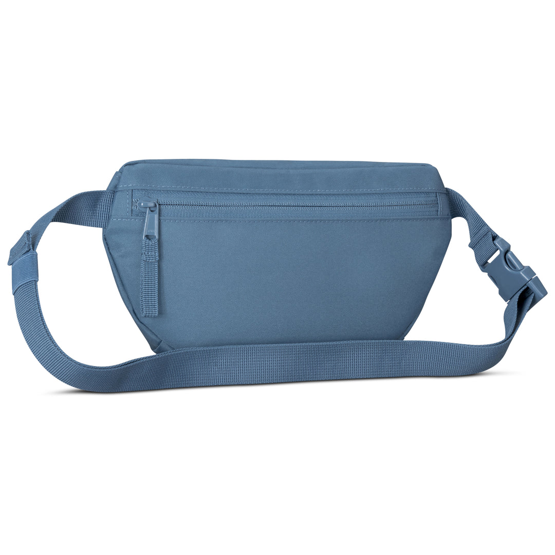 Blaue Bauchtasche Finn von LARKSON mit Reißverschlussfach und verstellbarem Gurt