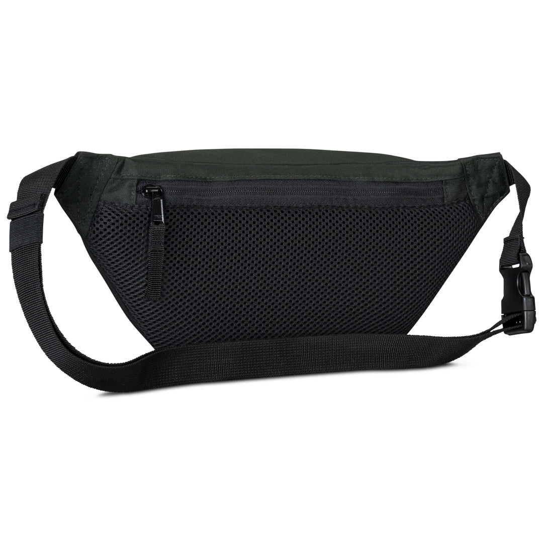 Schwarze Bauchtasche Ole von Larkson mit Netzfach vorne und verstellbarem Gurt