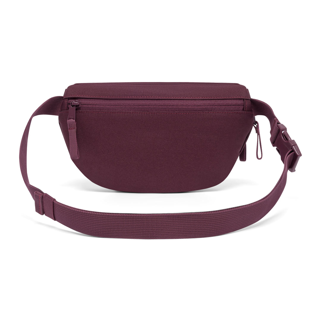 LARKSON Bauchtasche Finn in Beerenfarbe mit verstellbarem Gurt und Reißverschlussfach