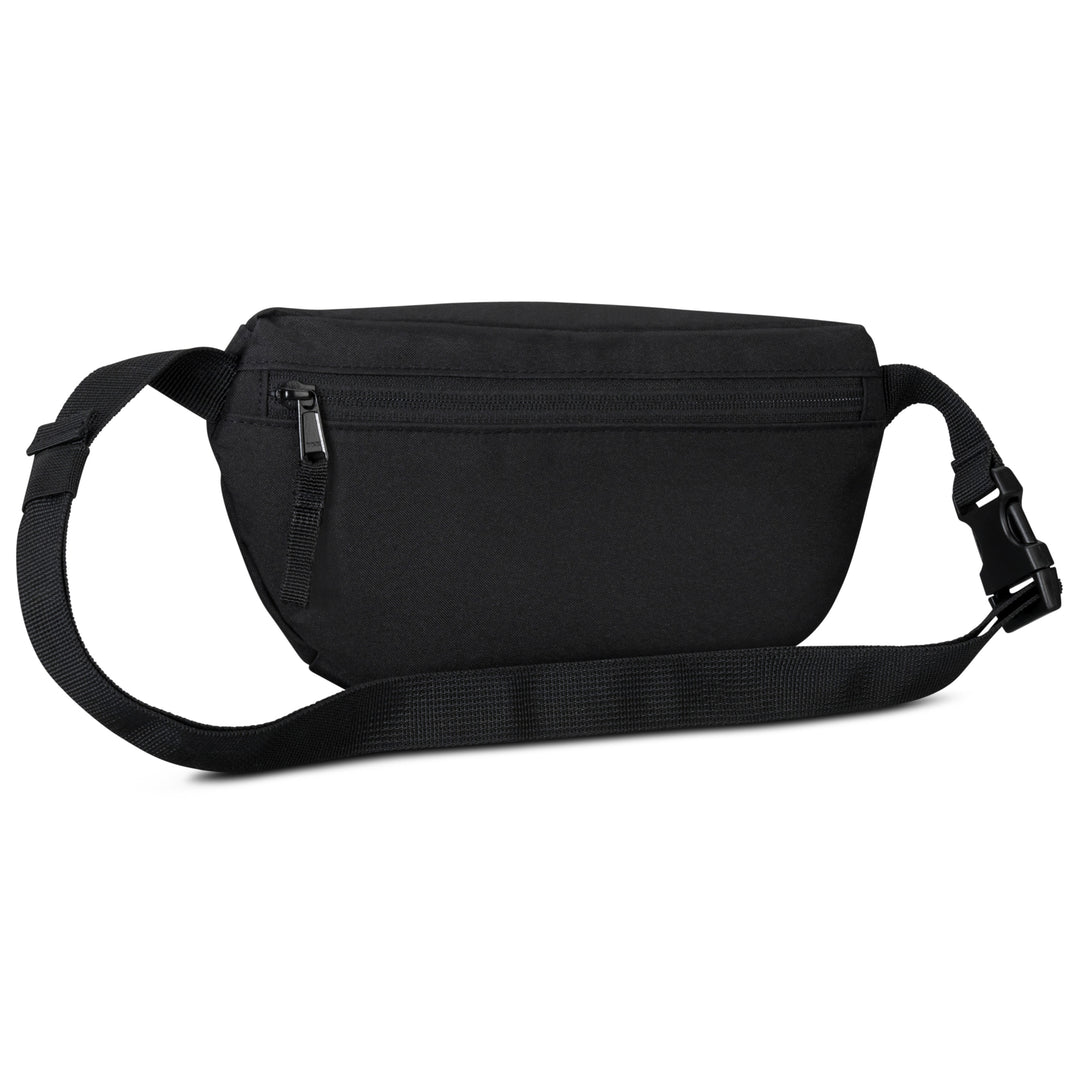 Schwarze Bauchtasche Finn von LARKSON mit verstellbarem Gurt und Reißverschluss