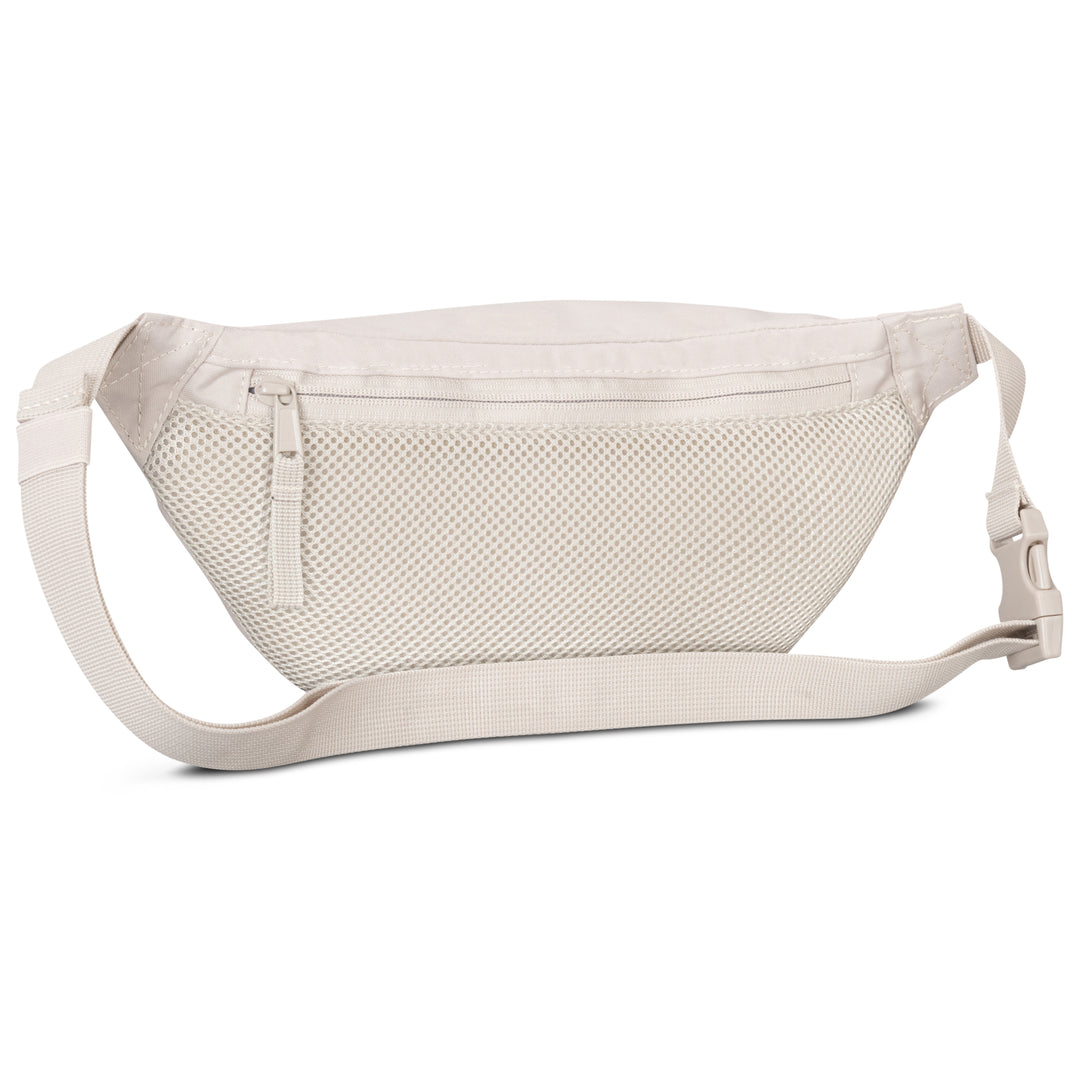 Beige Bauchtasche Ole von LARKSON mit Reißverschluss und Netzmaterial vorne