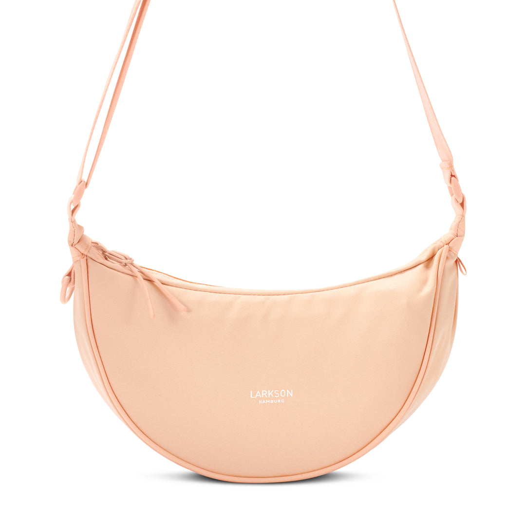 Halbmond-Tasche Solveig Medium von LARKSON, pfirsichfarben, mit verstellbarem Schulterriemen