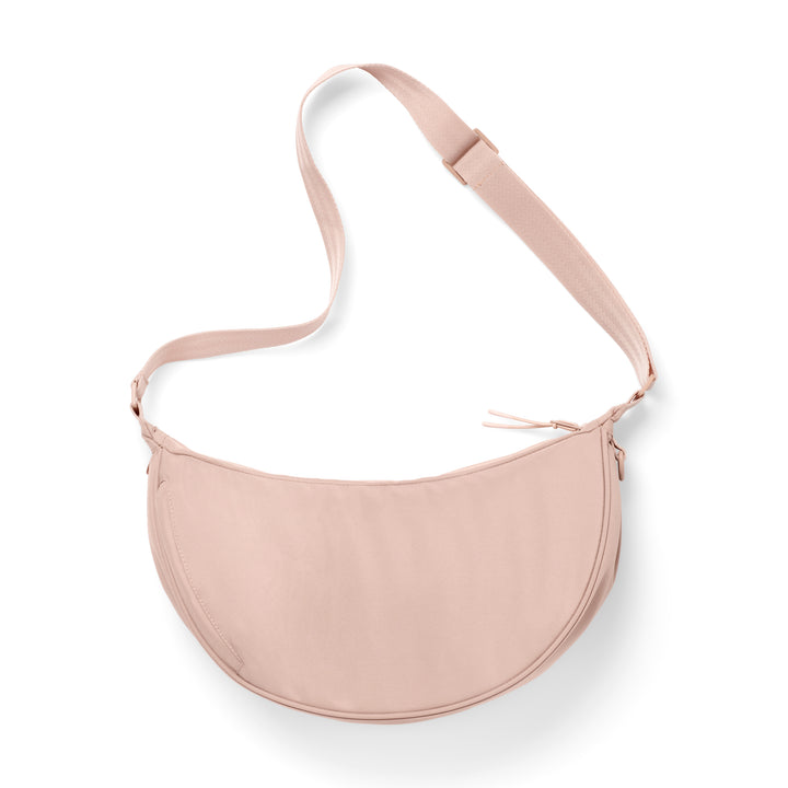 LARKSON Halbmonden-Tasche Solveig Medium in rosé mit verstellbarem Schulterriemen