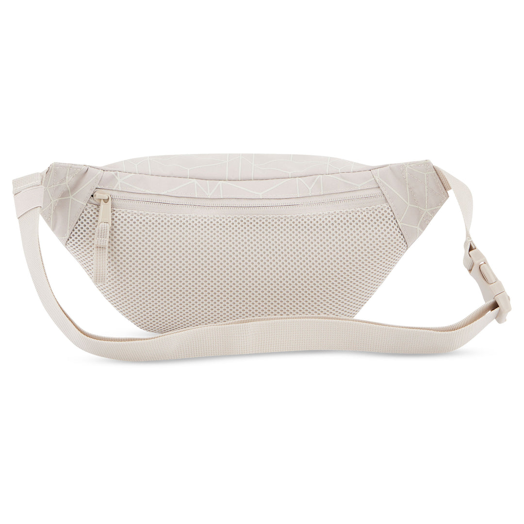 LARKSON Bauchtasche Ole in Beige mit Netzfach und verstellbarem Gurt