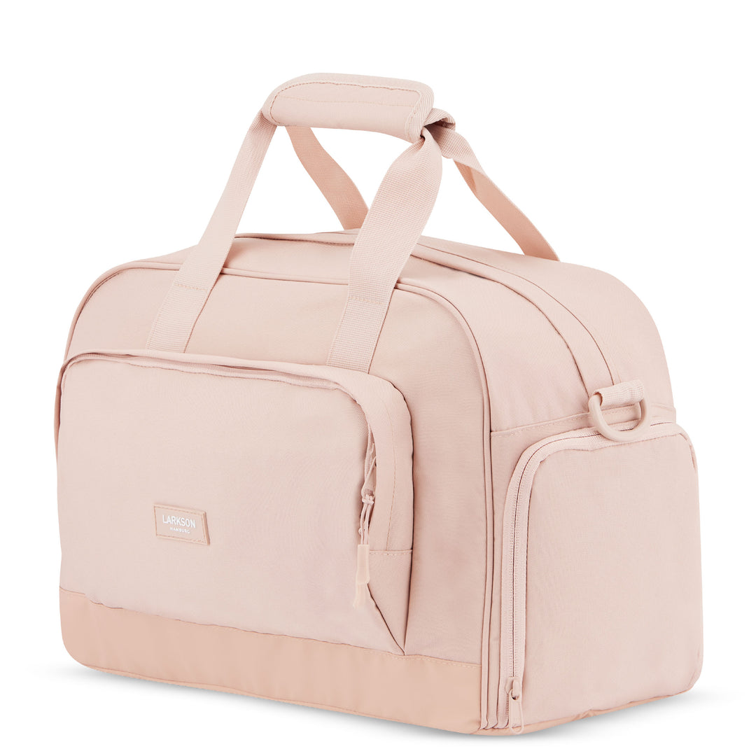 LARKSON Finja kleine rosa Reisetasche mit Front- und Seitentaschen
