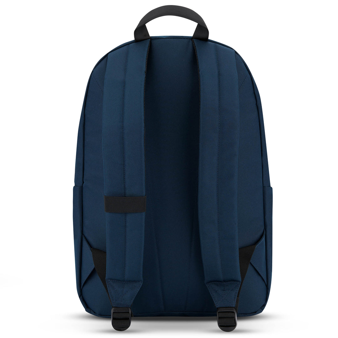 Rucksack No 3 in dunkelblau mit gepolsterten, verstellbaren Schulterriemen und Tragegriff