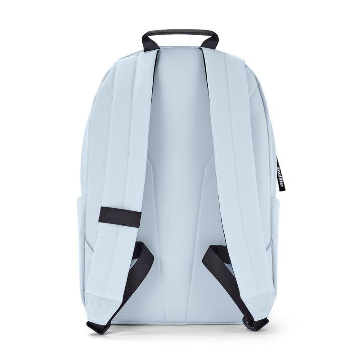 Ergonomischer hellblauer Schulrucksack No 3 von Larkson mit gepolsterten Schulterriemen und Trageschlaufe