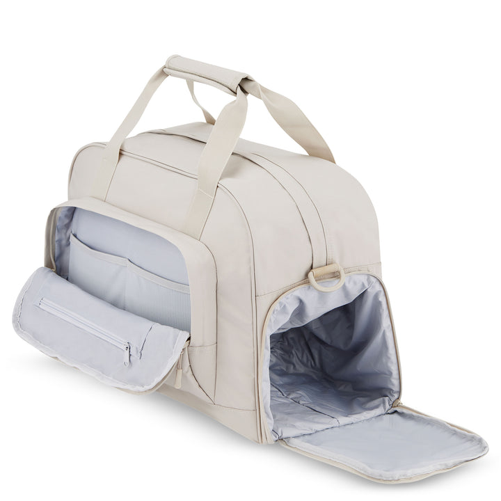 Beige Reisetasche Finja mit Schuhfach und mehreren Innenfächern