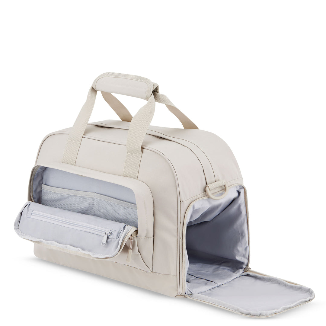 Beige Reisetasche Finja mit Schuhfach und mehreren Innenfächern