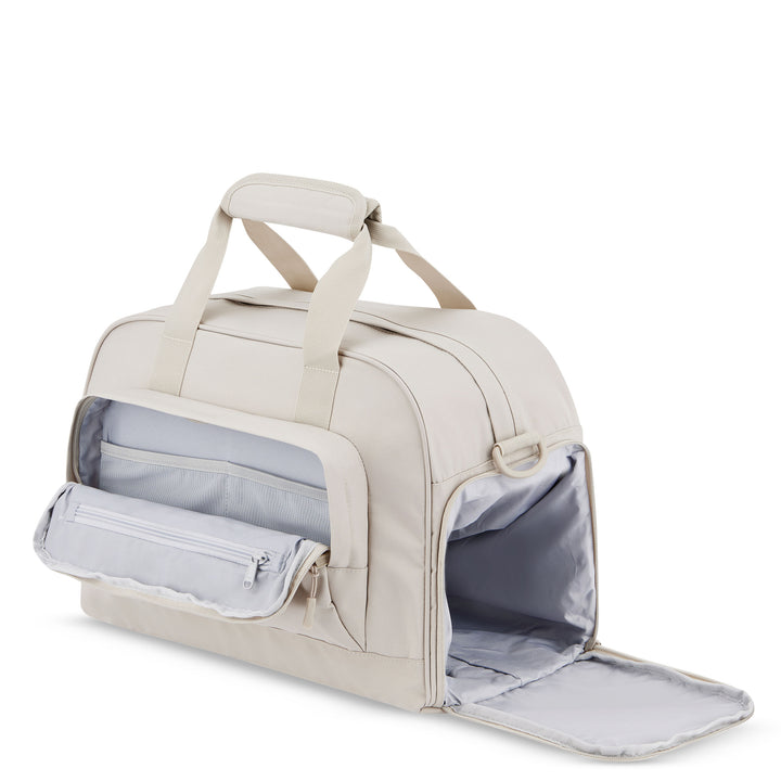 Beige Reisetasche Finja mit Schuhfach und mehreren Innenfächern