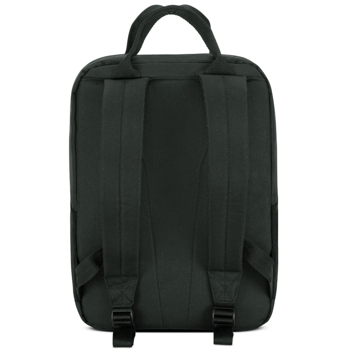 Rucksack No 6 von LARKSON, Rückseite mit gepolsterten Schultergurten in dunkelgrün