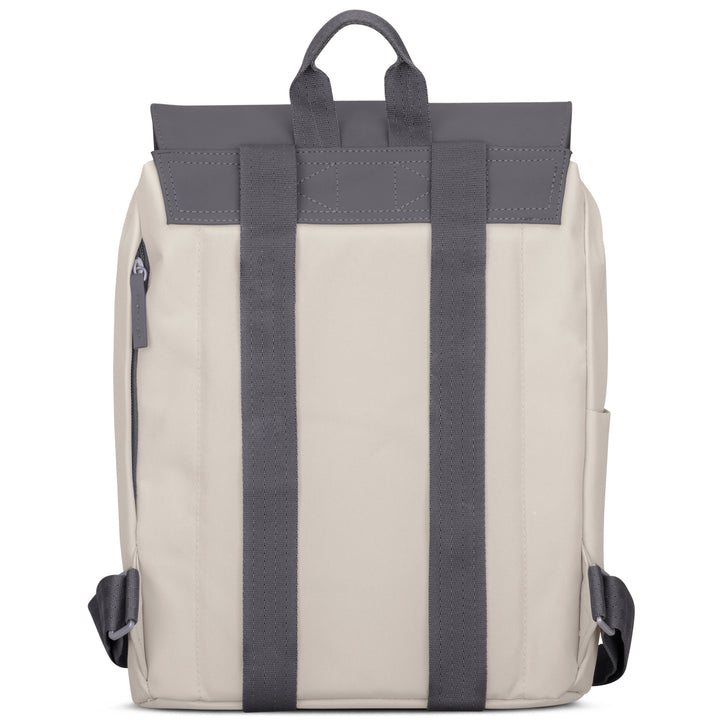 Damen Rucksack Ida in Beige und Grau mit verstellbaren Trägern und Trageschlaufe
