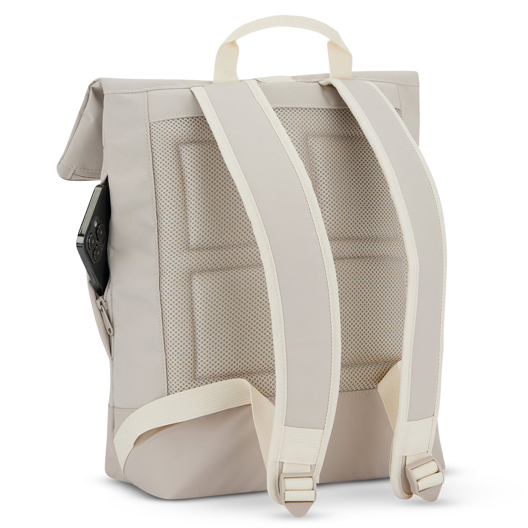 Moderner Daypack Rucksack für Damen. #farbe_sand