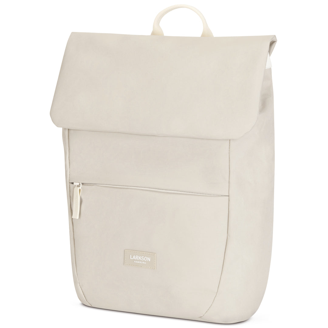 Beiger Damenrucksack Rucksack Ronja von LARKSON mit Klappe und Frontreißverschluss