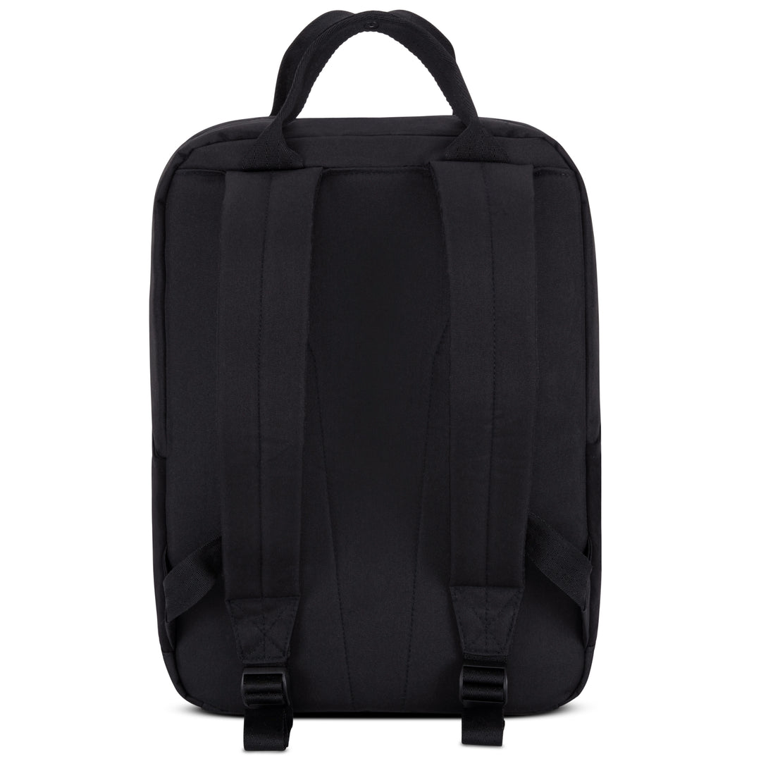 Schwarzer rechteckiger Rucksack 'Rucksack No 6' mit gepolsterten Rücken- und Schultergurten