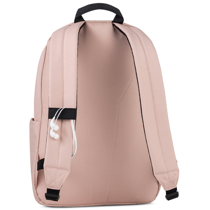 Rosa Schulrucksack 'Rucksack No 3' mit verstellbaren gepolsterten Trägern und integriertem Kabelhalter