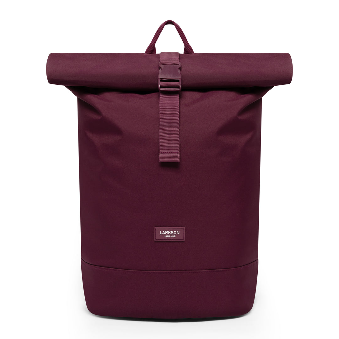 LARKSON Rolltop Rucksack Janne in Beerenfarbe mit Schnalle vorne