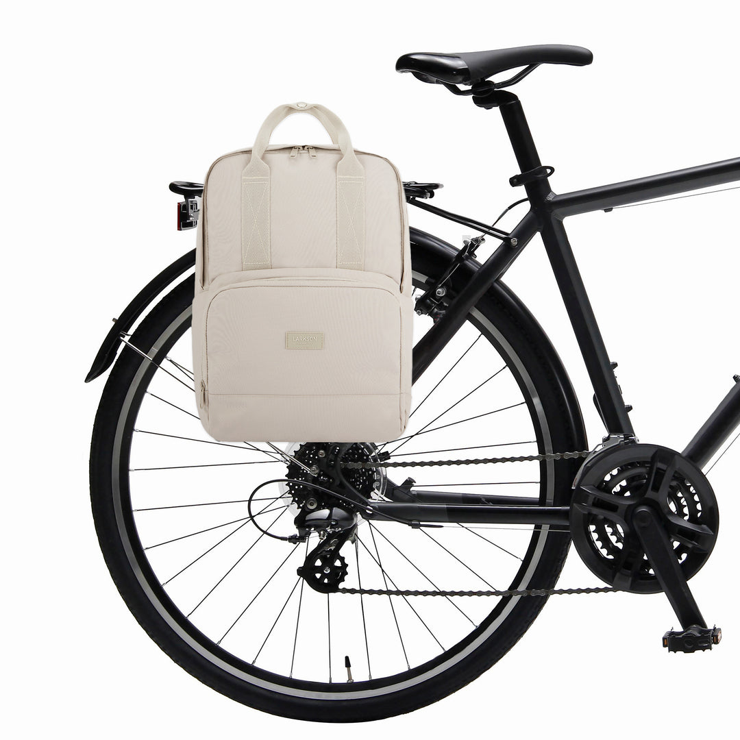 Rucksack & Fahrradtasche in Einem #farbe_sand