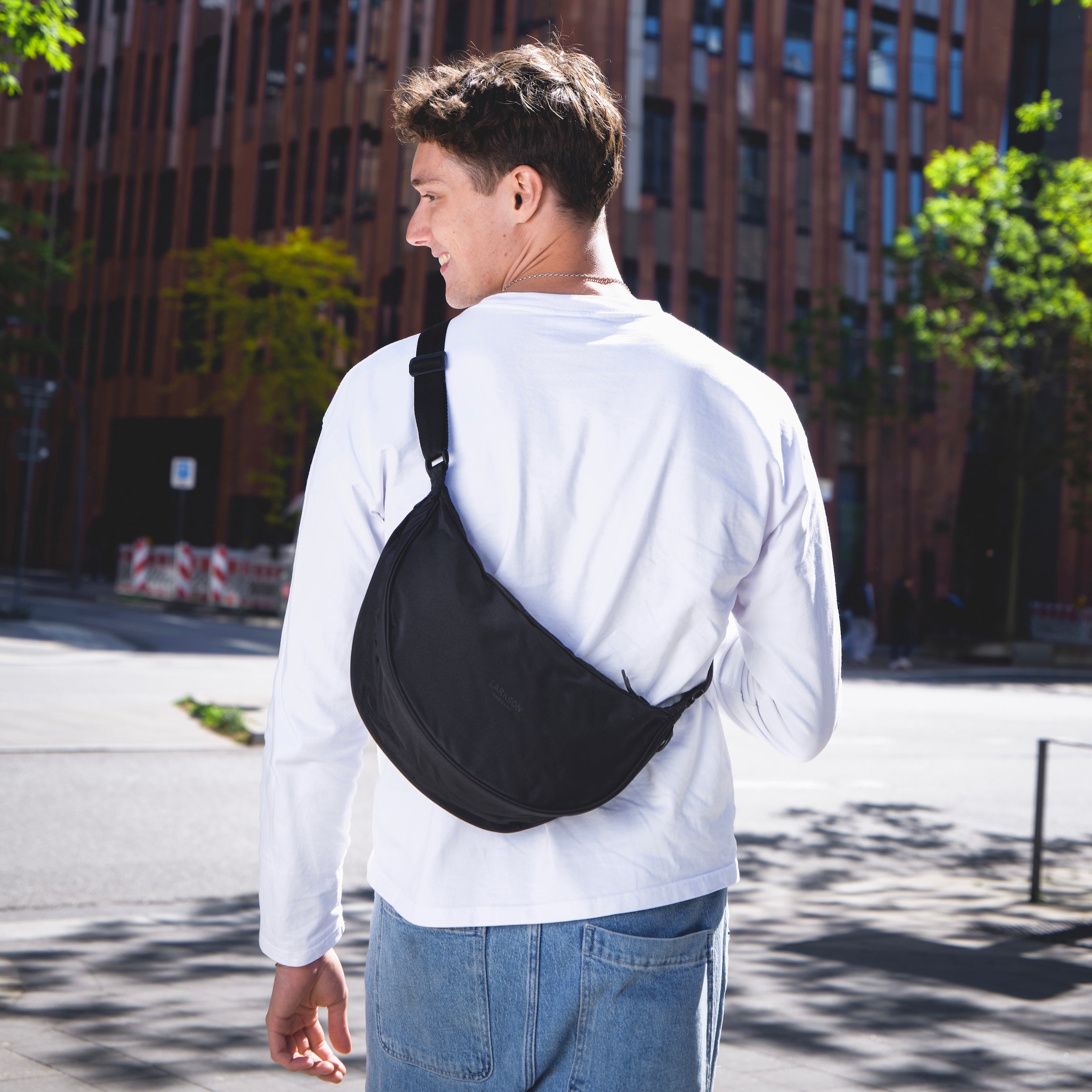 Half Moon Bag for Women & Men | Modern Shoulder Bag – LARKSON